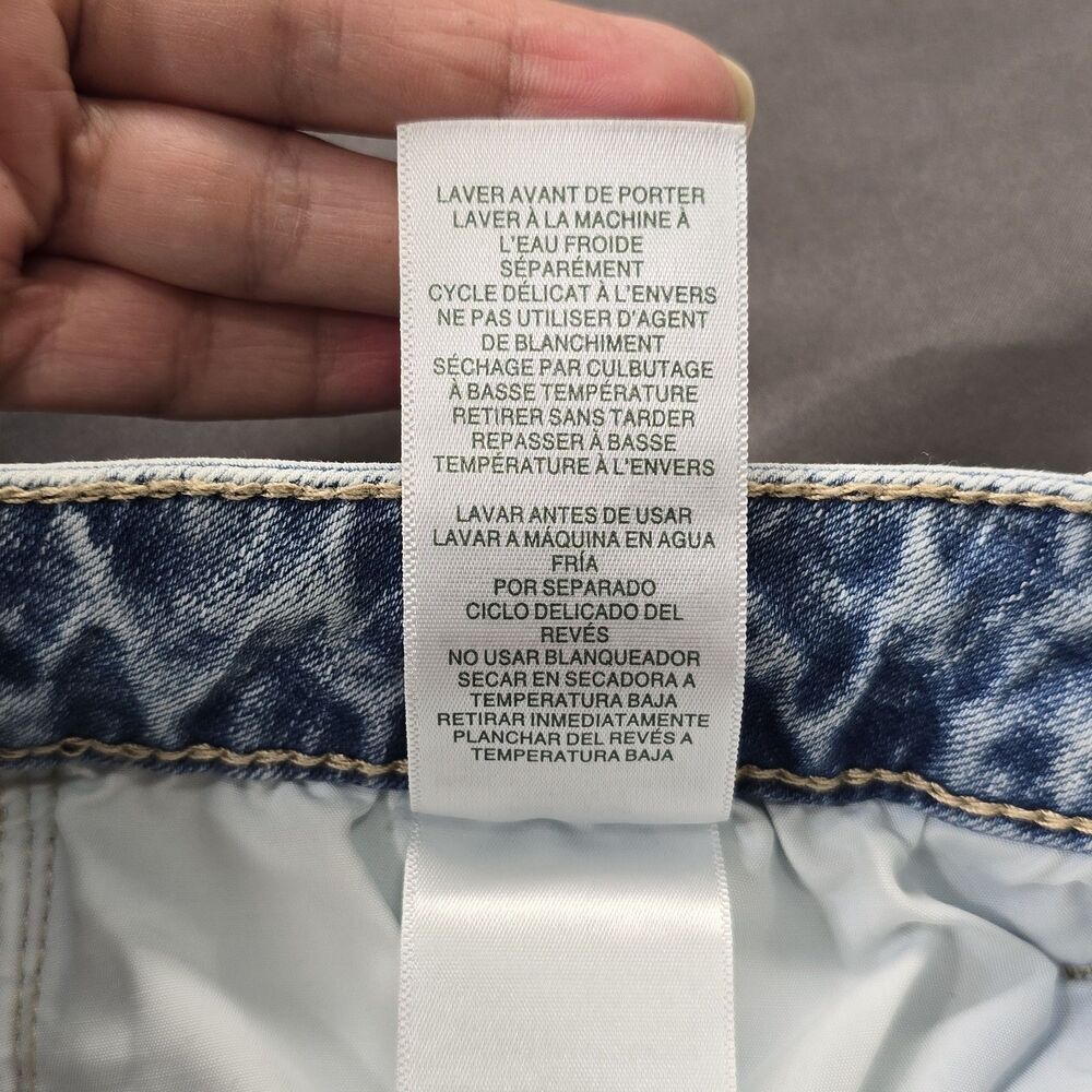 True Religion Joey Mid Rise Two-tone Flap Flare Womens Jeans Size 28 NEW - Picture 14 of 16